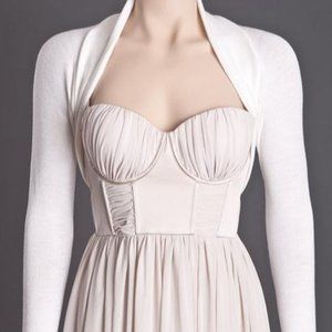 Wedding / Bridal Bolero Ivory / White Sleeve Slits